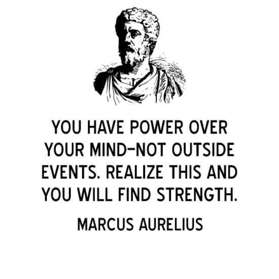 Stoicism Quote by Marcus Aurelius on Power of Mind' Unisex Baseball T-Shirt  | Spreadshirt