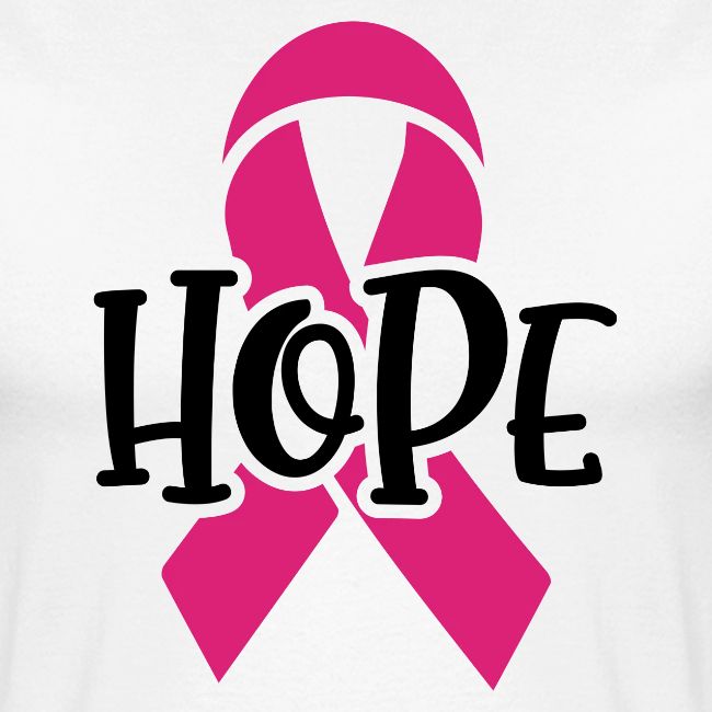 Hope Ribbon October Breast Cancer Awareness Month