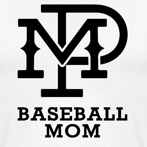MP Baseball Mom Logo - Unisex Baseball T-Shirt