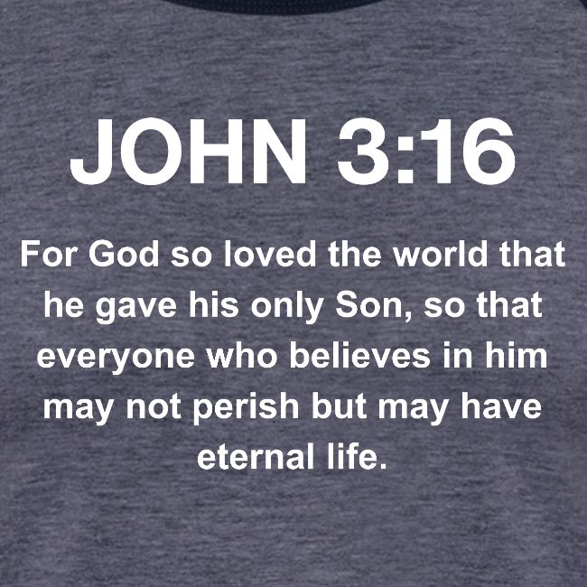 John 3:16 Christian Apparel – White