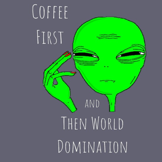 Coffee Lover UFO Alien Hunter Funny Quote Design' Unisex Baseball T-Shirt |  Spreadshirt