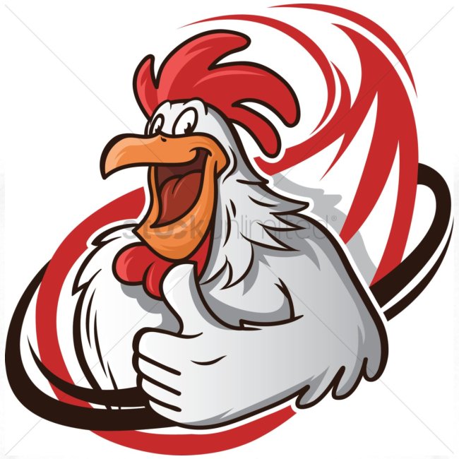 cartoon chicken with a thumbs up 1514989