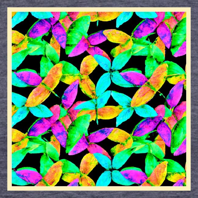 Neonscape Leaf Pattern