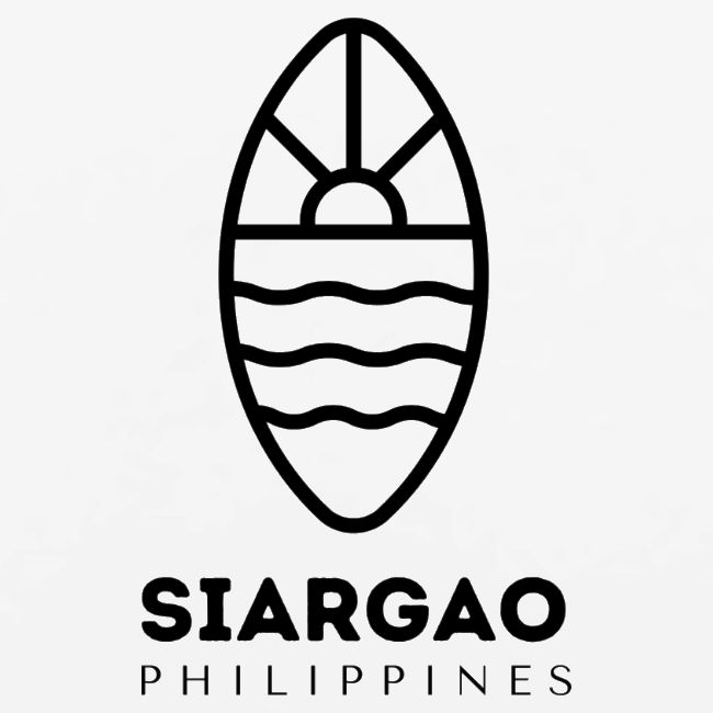 Siargao Surfing Logo black