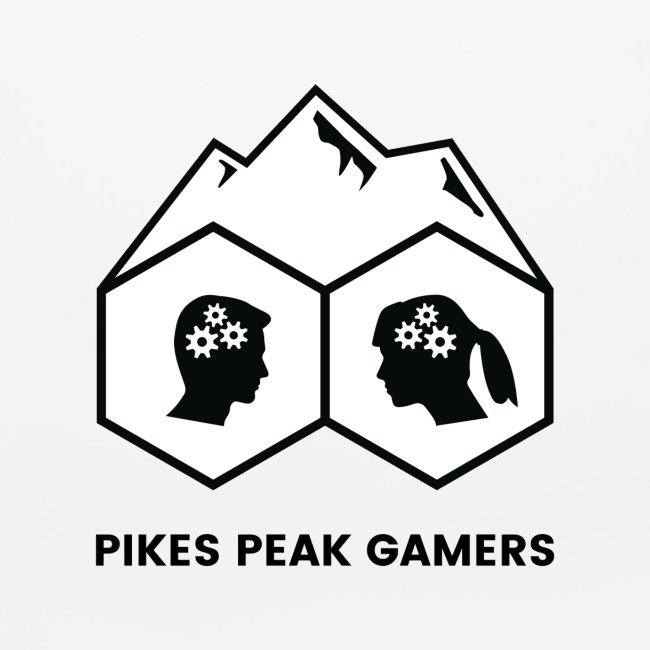 Pikes Peak Gamers Logo (Solid White)