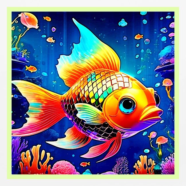 Rainbow Ocean Reef Fish Design
