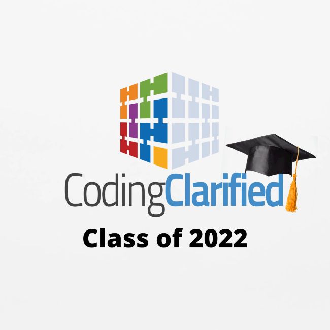 Coding Clarified Class of 2022 Graduate