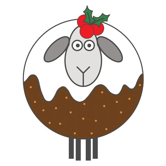Fancy Dress Christmas Pudding Sheep' Mouse Pad | Spreadshirt