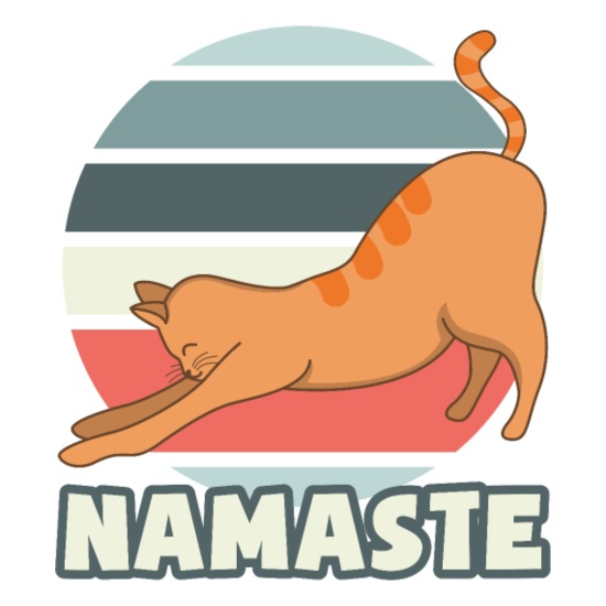 Namaste Funny Yoga Cat Exotic Ragdoll gift for her' Mouse Pad | Spreadshirt