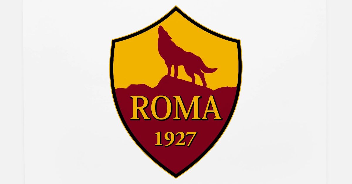 Roma Wolf Logo Sticker SPQR Wolf Rome | MuralDecal.com
