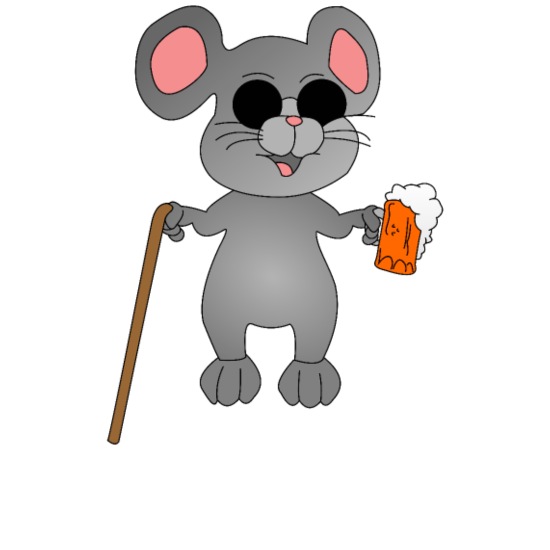 I Believe Mouse Glasses Beer Walking Stick Gift' Mouse Pad | Spreadshirt
