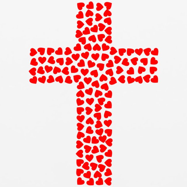 Jésus Love heart cross