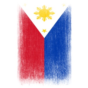 Philippines Filipino Pride Flag Grunge Look