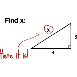 Find x - there it is!