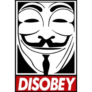 Anonymous Disobey Grin gif