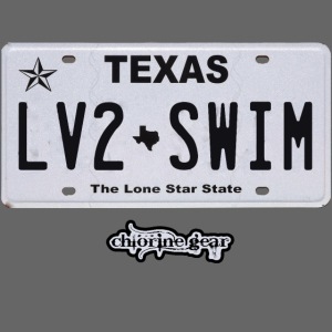 TX License Plate LV2SWIM