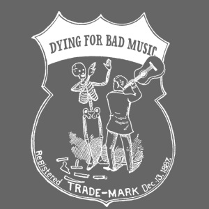 Dying For Bad Music Logo inverted