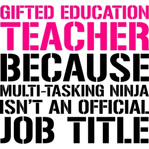 Gifted Education Ninja Teacher Funny Teacher Tee