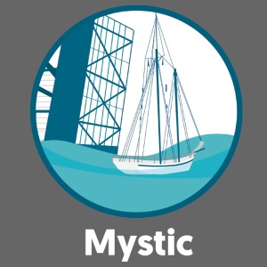 Mystic CT Drawbridge Men's Tri Tee Shirt