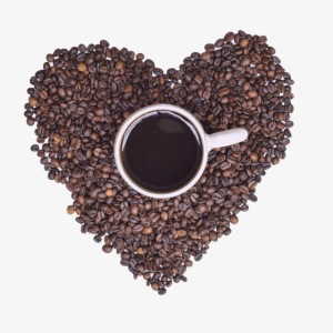 I Heart Coffee Black/White Mug