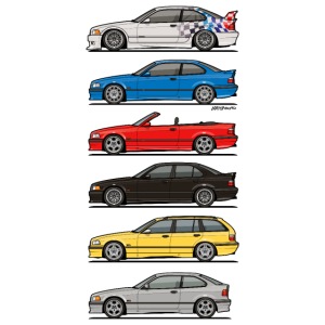 Stack of E36 Variants