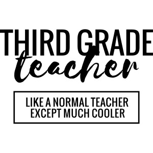 Cool 3rd Grade Teacher Funny Teacher T-shirt