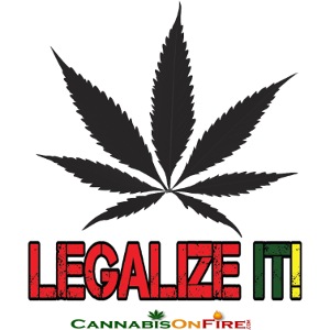 Legalize it tshirt Cannabis On Fire Cannabis Wear