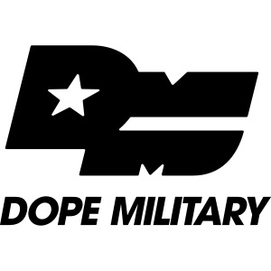 DOPE MILITARY LOGO BLK CLEAN