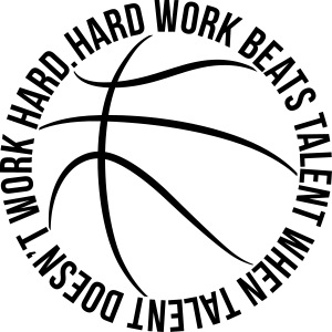 Hard Work Beats Talent Basketball