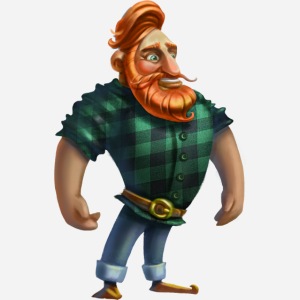 Man with red beard, hipster