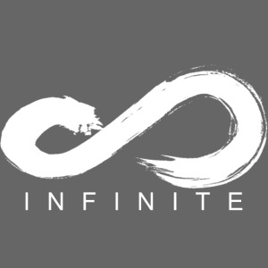 Infinite Logo in White Women's V-Neck