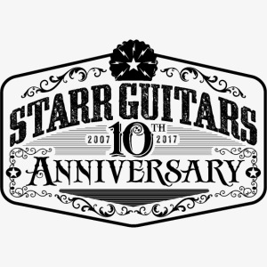 Starr Guitars 10th Anniversary Black Logo