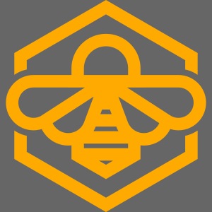 bee symbol orange