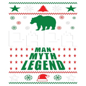 Papa Man Myth Legend Ugly Christmas