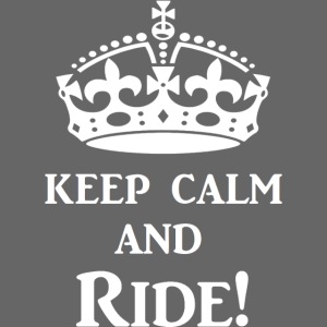 keep calm ride wht
