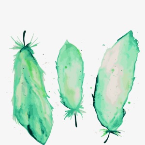 Feathers Watercolor