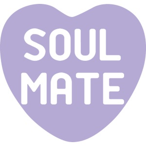 Soul Mate Purple Candy Heart