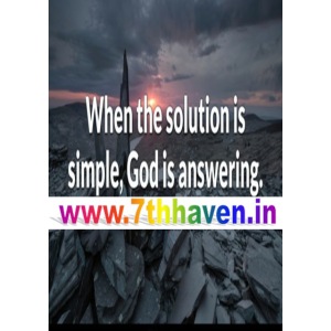 solution , God Answer