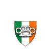 Irish Hooligan Crest vintage distressed look