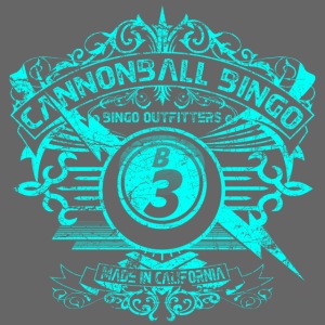 Vintage Cannonball Bingo Crest Bright Blue