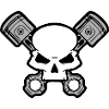 Skull and Pistons