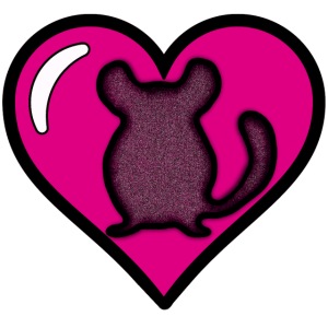 Pink Chinchilla Heart