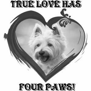 Sweet True Love Has Four Paws Dog Shirt Gift Ideas