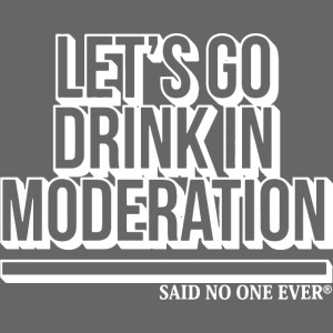 Snoe Lets Go Drinking In Moderation T SHIRT Pub St