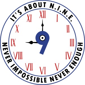 NINE Logo v2 2018 blue Outlines Red Numbers