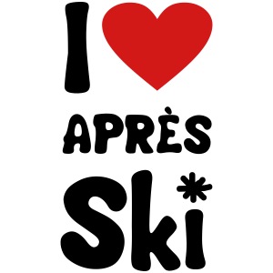 T shirt "I heart aprés-ski"