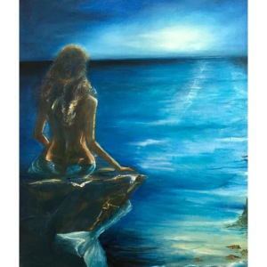 Mermaid over looking the sea