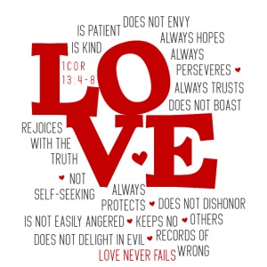 Love by 1 Corinthians 13