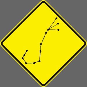 Australian Road Sign Star Constellation Scorpio