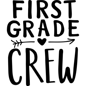 First Grade Crew Heart Teacher T-Shirts